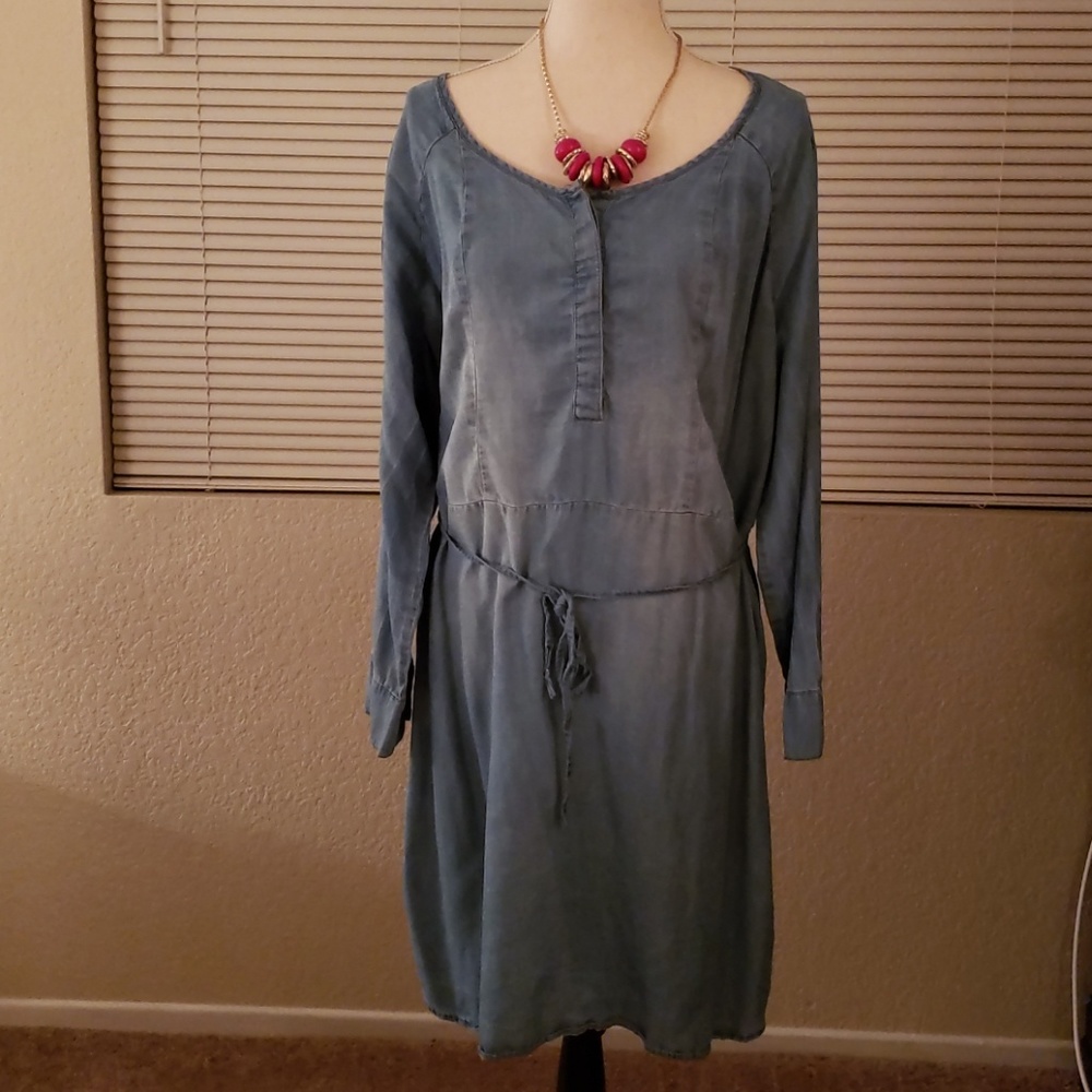 👗 Ava and Viv Denim Dress 1x
